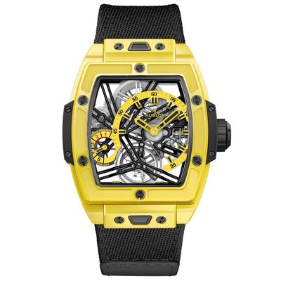 Hublot Spirit of Big Bang Texas Tourbillon Yellow Ceramic 42mm 645.CY.4723.NR