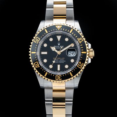 Rolex Sea-Dweller Black Dial 43mm Two Tone Oyster M126603-0001