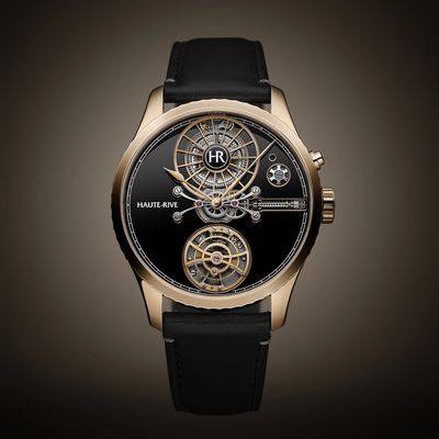 Haute Rive Honoris I Rose Gold Black Enamel Dial