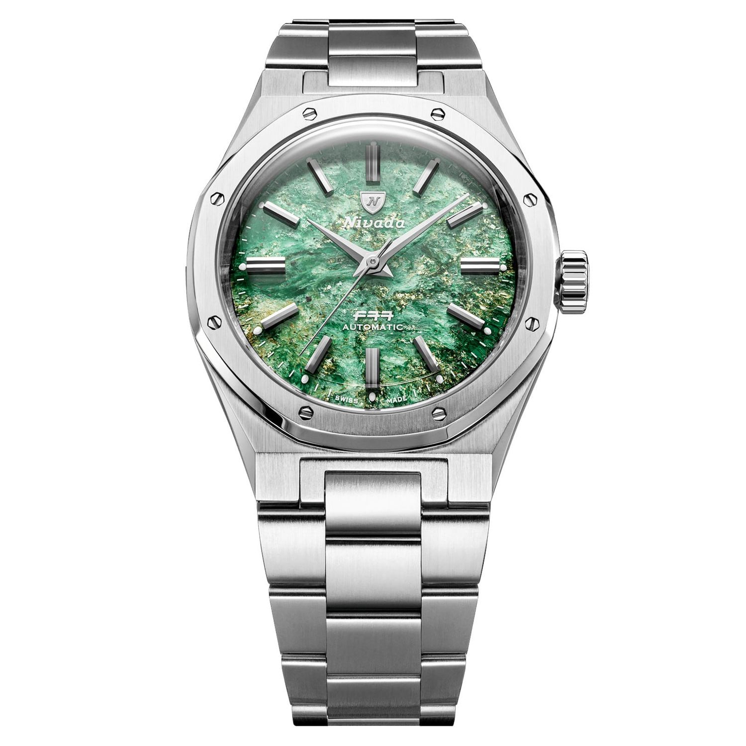 Nivada Grenchen F77 Aventurine MK2 38mm 68053A77 - Exquisite