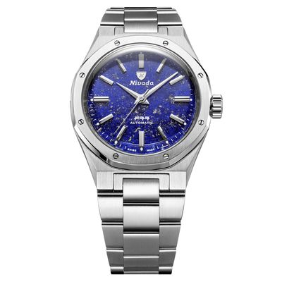 Nivada Grenchen F77 Lapis Lazuli MK2 38mm 68048A77