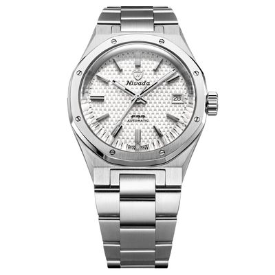 Nivada Grenchen F77 White MK2 38mm Date 69014A77