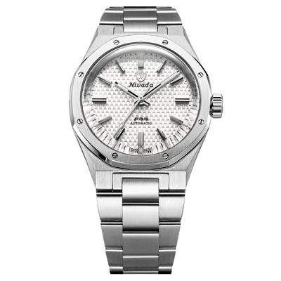 Nivada Grenchen F77 White MK2 38mm No Date 68046A77