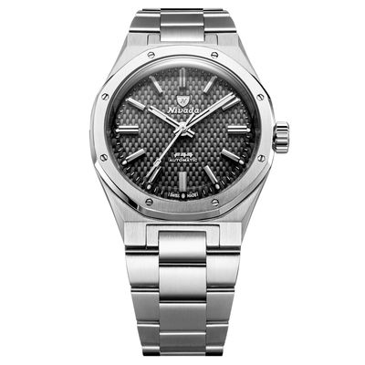 Nivada Grenchen F77 Black MK2 38mm No Date 68043A77