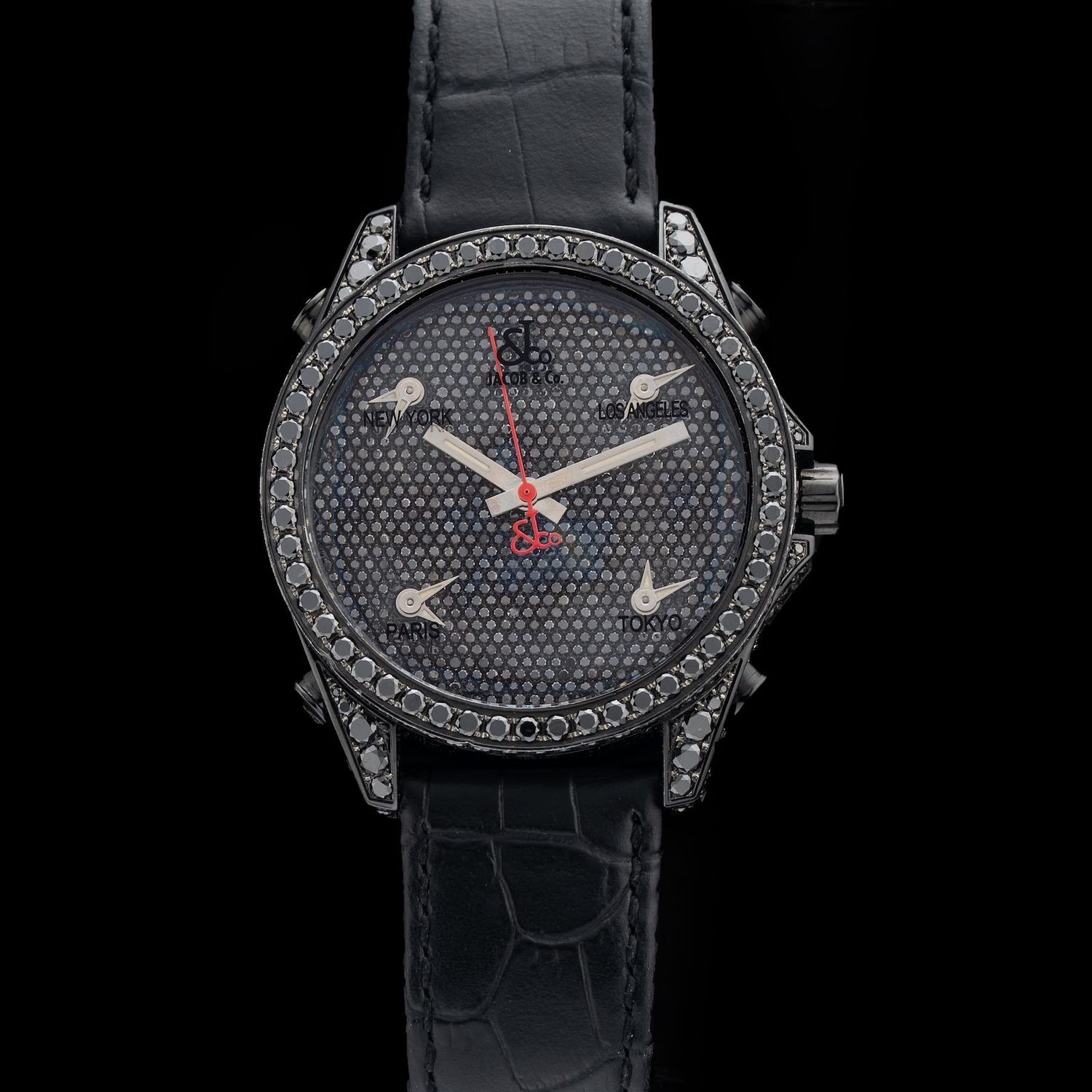Jacob & Co. Five Time Zone Diamond JC-130 - Exquisite Timepieces