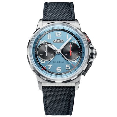 Angelus Chronodate Titanium Storm Blue 0CDZF.U02A.K009B
