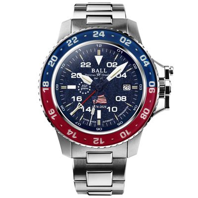 Ball Engineer Hydrocarbon AeroGMT II Patriot Aventurine Dial DG2018C-S24C-ABE
