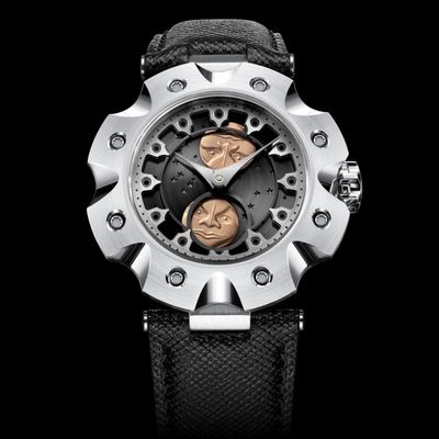 Sarpaneva Supernova Moonphase Grey With Red Gold Moons