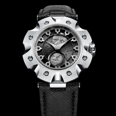 Sarpaneva Supernova Moonphase Grey with White Gold Moons