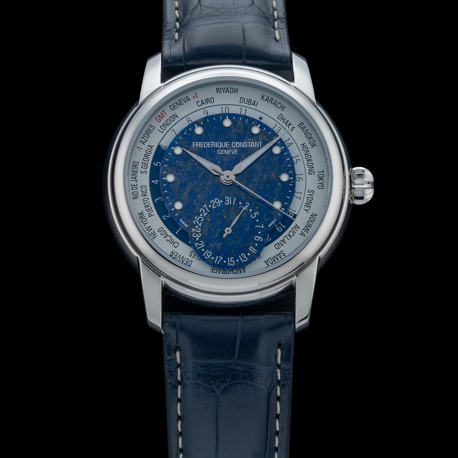 Frederique Constant Classic Worldtimer Lapis Lazuli Limited