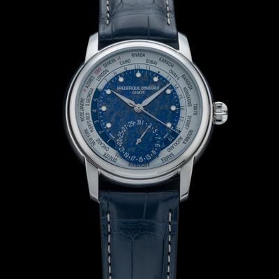 Frederique Constant Classic Worldtimer Lapis Lazuli Limited Edition FC-718LA4H6