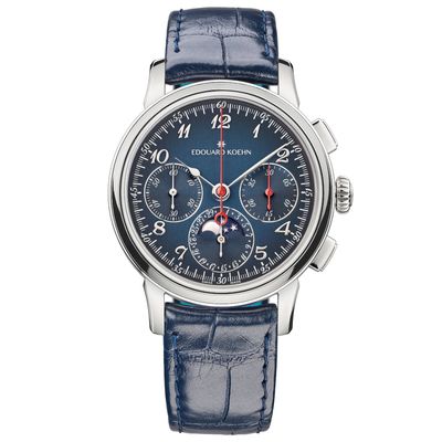 Edouard Koehn Legacy Moonphase Chronograph Navy EK-CHR12SS-BE-ASBE