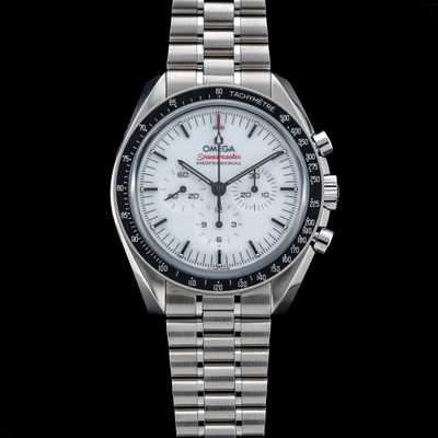 Omega 310.30.42.50.04.001 Speedmaster Moonwatch Professional White Dial