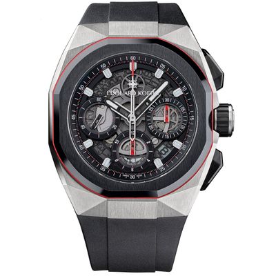Edouard Koehn Tempus III Black Skeleton Chronograph EK-CHR09SRBK