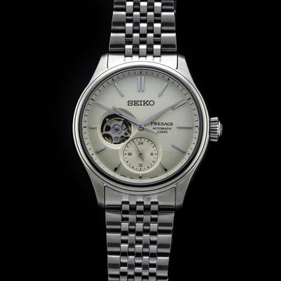 Seiko Presage SPB469 Classic Semi-Skeleton Shiroiro