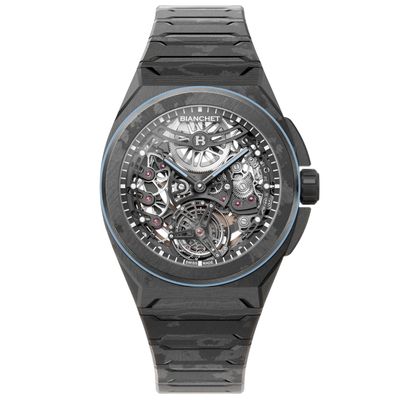 Bianchet Ultrafino Rotondo Carbon Sky Blue