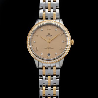 Omega 434.25.34.20.58.001 De Ville Prestige 34mm Yellow Gold on Steel