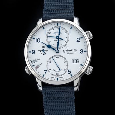 Glashütte Original 1-89-02-03-02-64 Senator Cosmopolite Stainless Steel