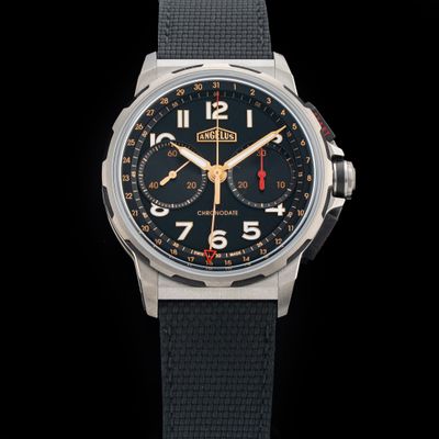 Angelus 0CDYF.B02A.K009B Chronodate Titanium Black