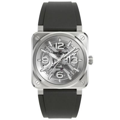 Bell & Ross BR-03 Skeleton Steel BR03A-BL-SKST/SRB
