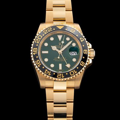 Rolex 116718LN GMT Master II Anniversary Green Dial