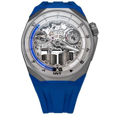 HYT S1 Beadblasted Titanium Blue