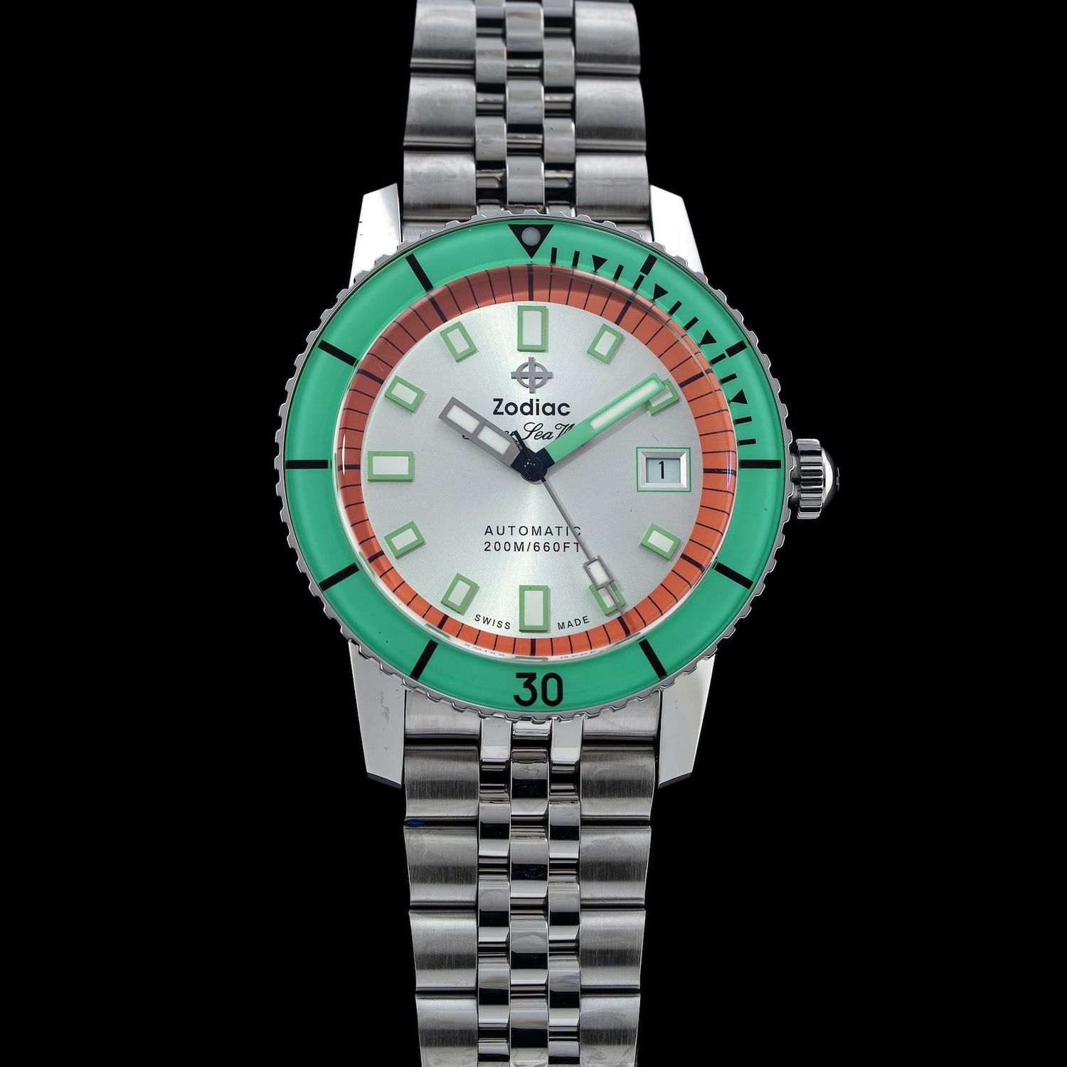 FEサイファ アズール　SR＋ Zodiac Super Sea Wolf Automatic Stainless Steel ZO9269 - Exquisite
