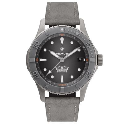 Bremont HMAF Supermarine 300M Grey Stainless Steel on Leather Strap