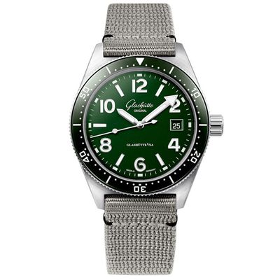 Glashütte Original 1-39-11-13-63-34 SeaQ Green Dial