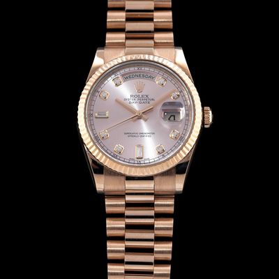 Rolex Oyster Perpetual Day-Date 36 Pink Diamond 118235