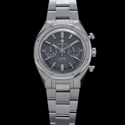 Nivada Grenchen F77 Chrono Mecaquartz Grey 38mm 68001Q77