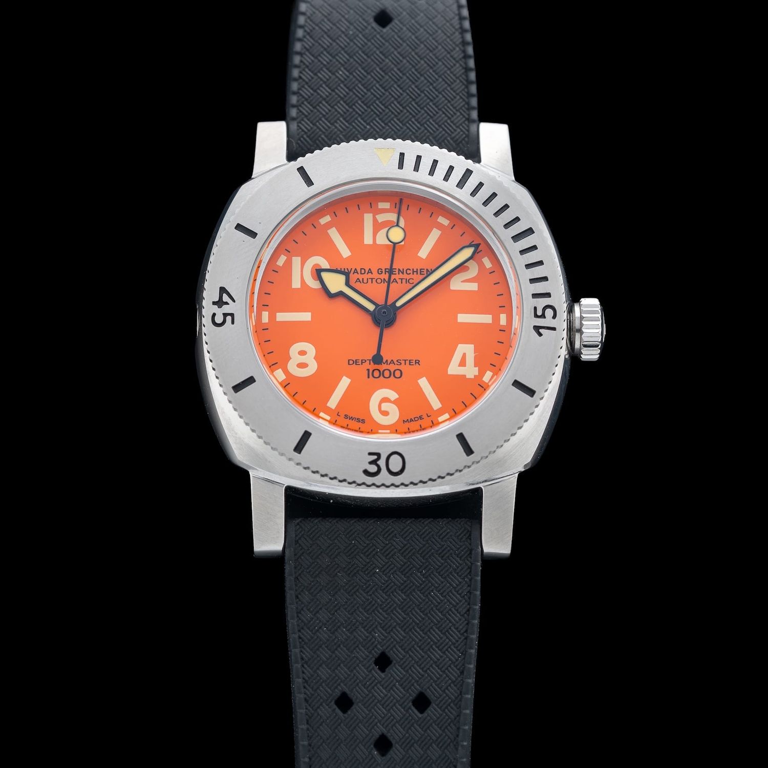 Nivada Grenchen Orange Depthmaster 14127A01 - Exquisite Timepieces
