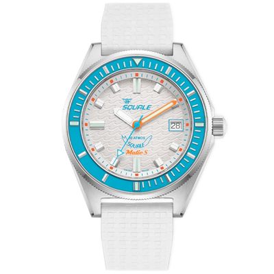 Squale Matic S White Mosaic Rubber MATICLBWT.MRWT