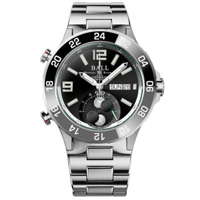 Ball Roadmaster Marine GMT Moon Phase DG3220A-S9C-BK