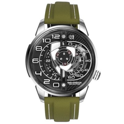 Behrens Rotary Black on Green Strap