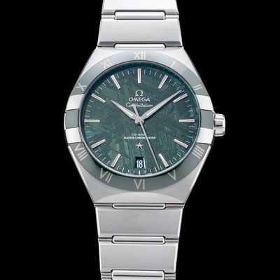 Omega 131.30.41.21.99.002 Constellation Meteorite Dial Steel on Steel 41mm