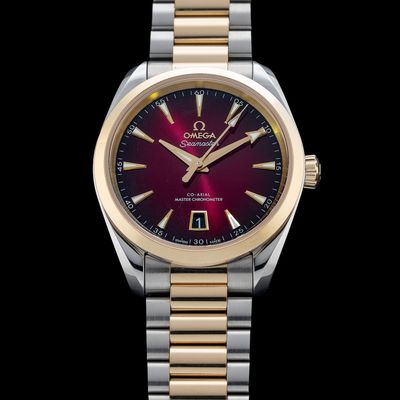 Omega 220.20.38.20.10.002 Seamaster Aqua Terra 150M Moonshine Gold on Bracelet