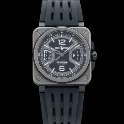 Bell & Ross Black Titanium On Rubber Strap BRX3R-BL-TI/SRB