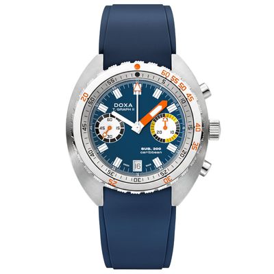 DOXA SUB 200 T.Graph II Caribbean on Strap 806.10.201.32