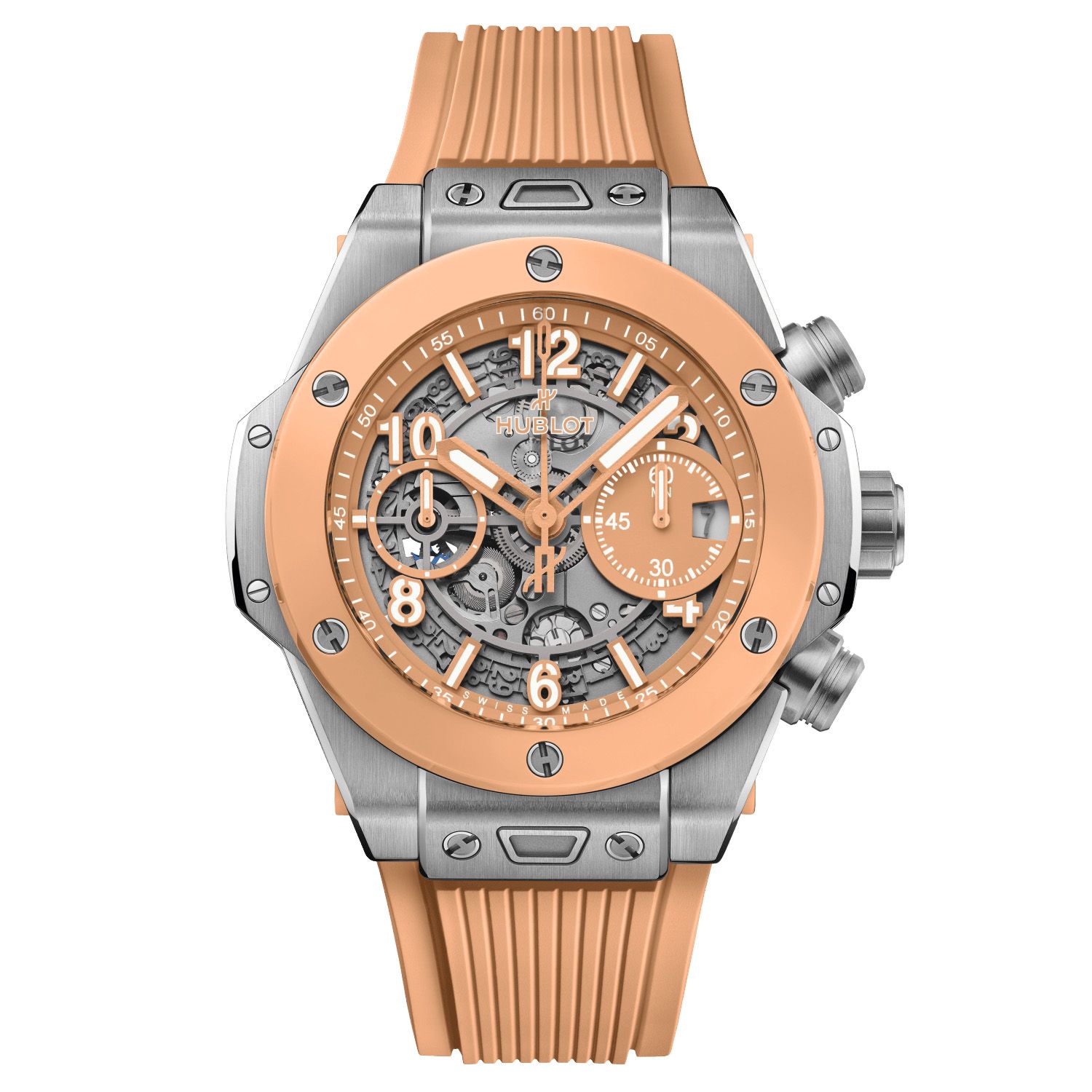 Hublot Big Bang Titanium Peach Ceramic - Exquisite Timepieces