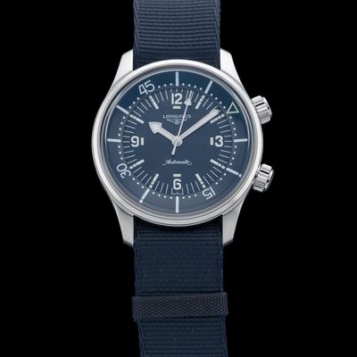 Longines L3.764.4.90.2 Legend Diver 39mm Blue Dial on NATO Strap