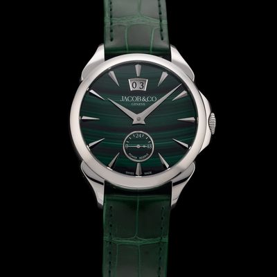 Jacob & Co. Palatial Classic Malachite on Strap PC400.10.AA.AC.ABALA