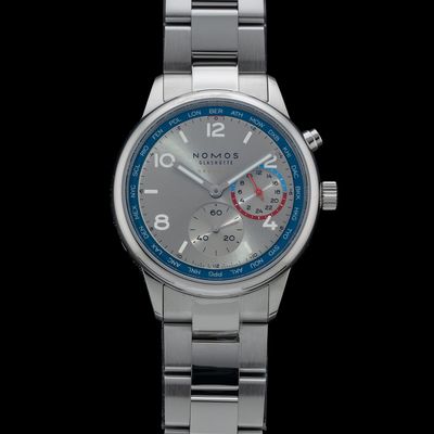 NOMOS Glashütte Club Sport Neomatik Worldtimer Silver 791
