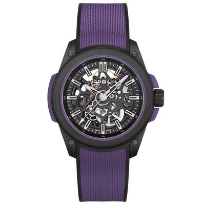 NORQAIN Wild One Skeleton 42mm Limited Edition Purple N3000.07Q26.B23.R01