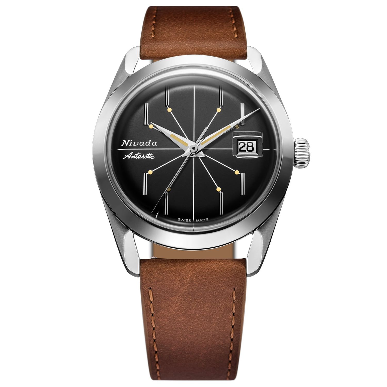 Nivada Grenchen Antarctic Spider Black 38mm 32072A16 - Exquisite