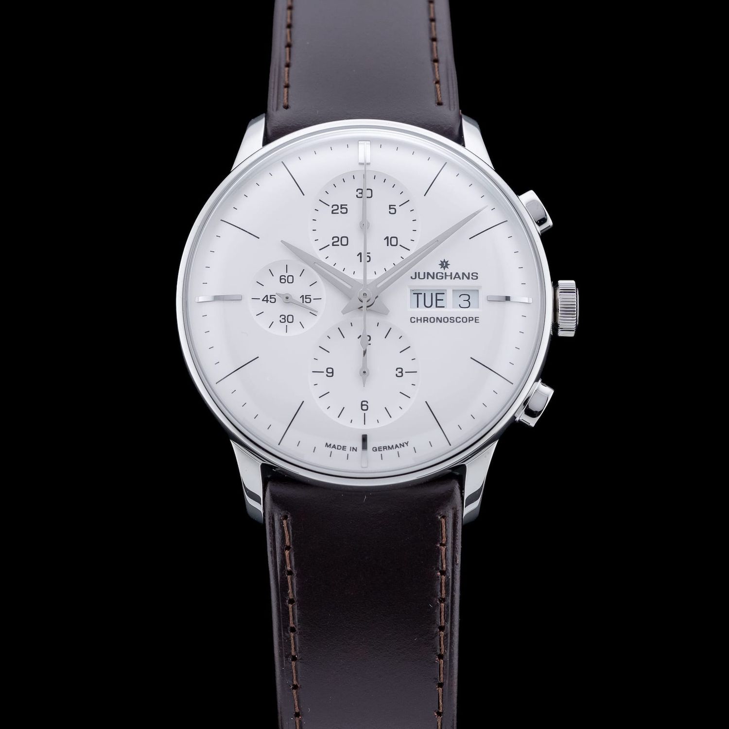 Junghans Meister Chronoscope Matte-Silver Dial 027/4120.03