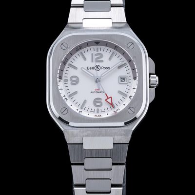 Bell & Ross BR05 GMT Silver Steel BR05G-SI-ST/SST