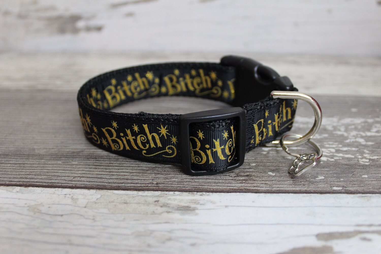 Black and Gold B***h Collar