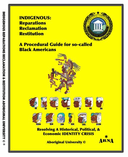 Indigenous Restitution: A Procedural Guide for so-called Black Americans - Hard Cover (Color)