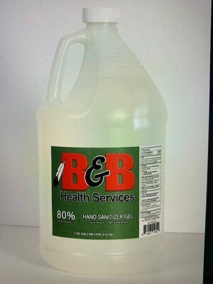 EA 80% Gel Sanitizer, 1 gallon (qty: Each) EA 80% Gel Sanitizer, 1 gallon (qty: Each)